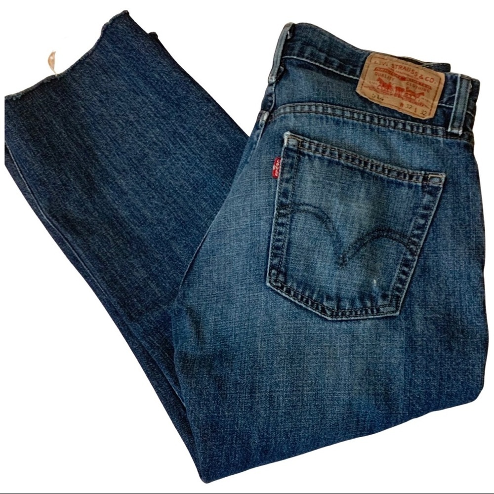 LEVI’S 514 Slim Straight Cropped Capri Jeans 100% Cotton Denim - Picture 8 of 11